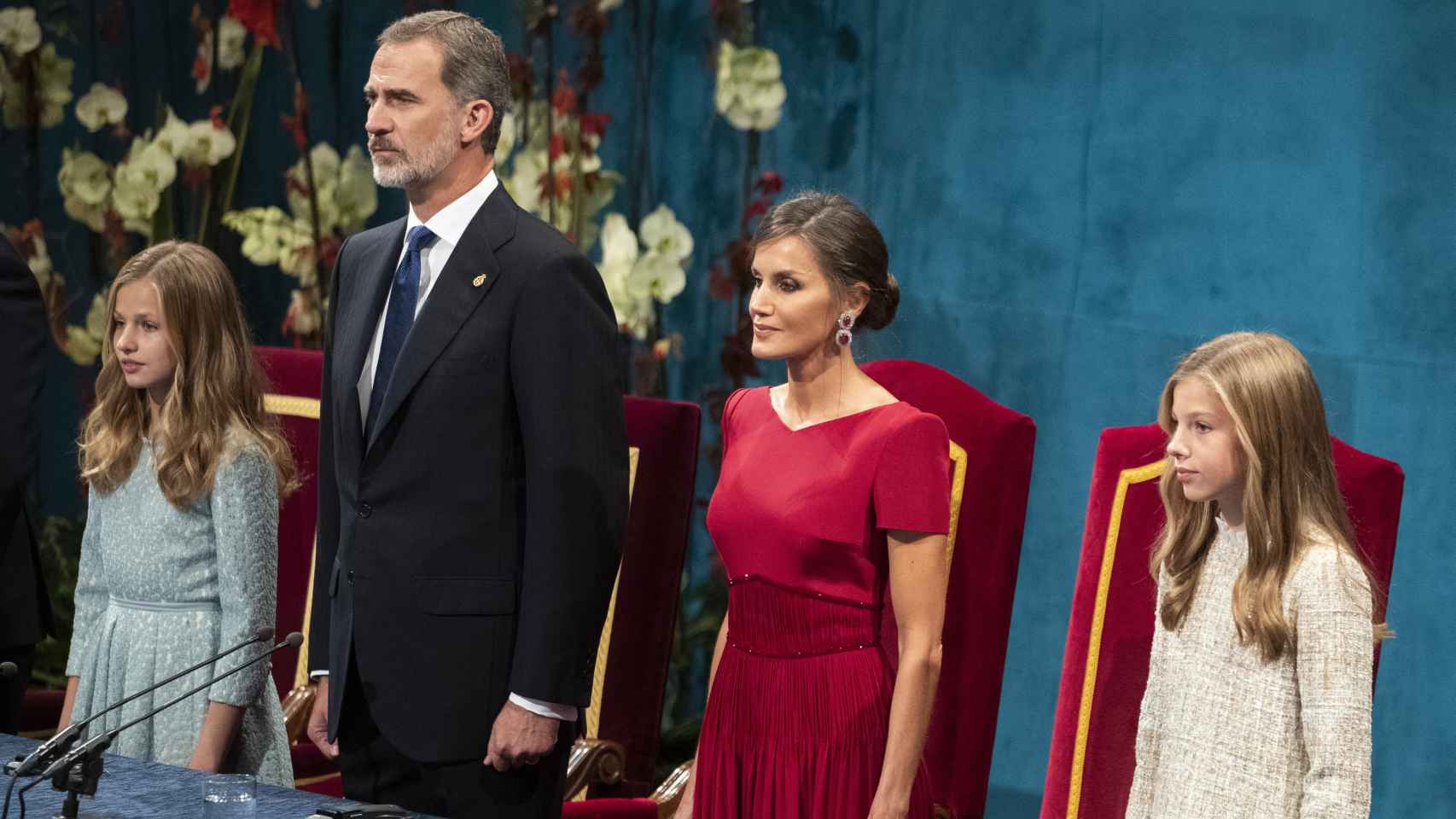 La Familia Real en los Premios Princesa de Asturias 2019.