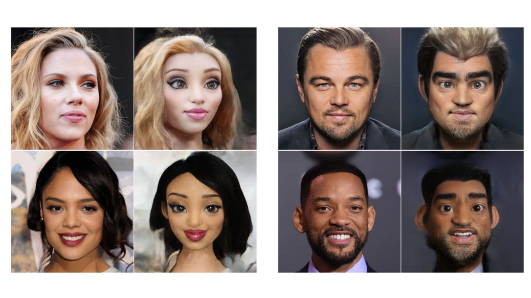 Ejemplos de personajes creados por IA basados en personalidades famosas