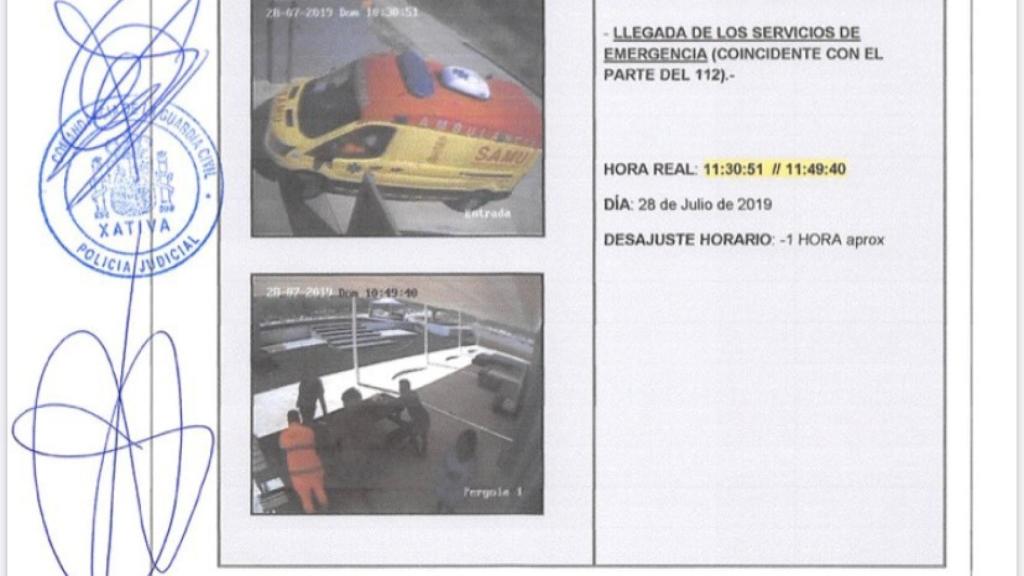 La ambulancia que recogió al fotógrafo y no puedo hacer nada por reanimarle