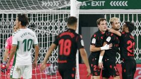 Januzaj celebra su gol en el Elche - Real Sociedad de Liga