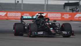 Hamilton  en el Gran Premio de Rusia
