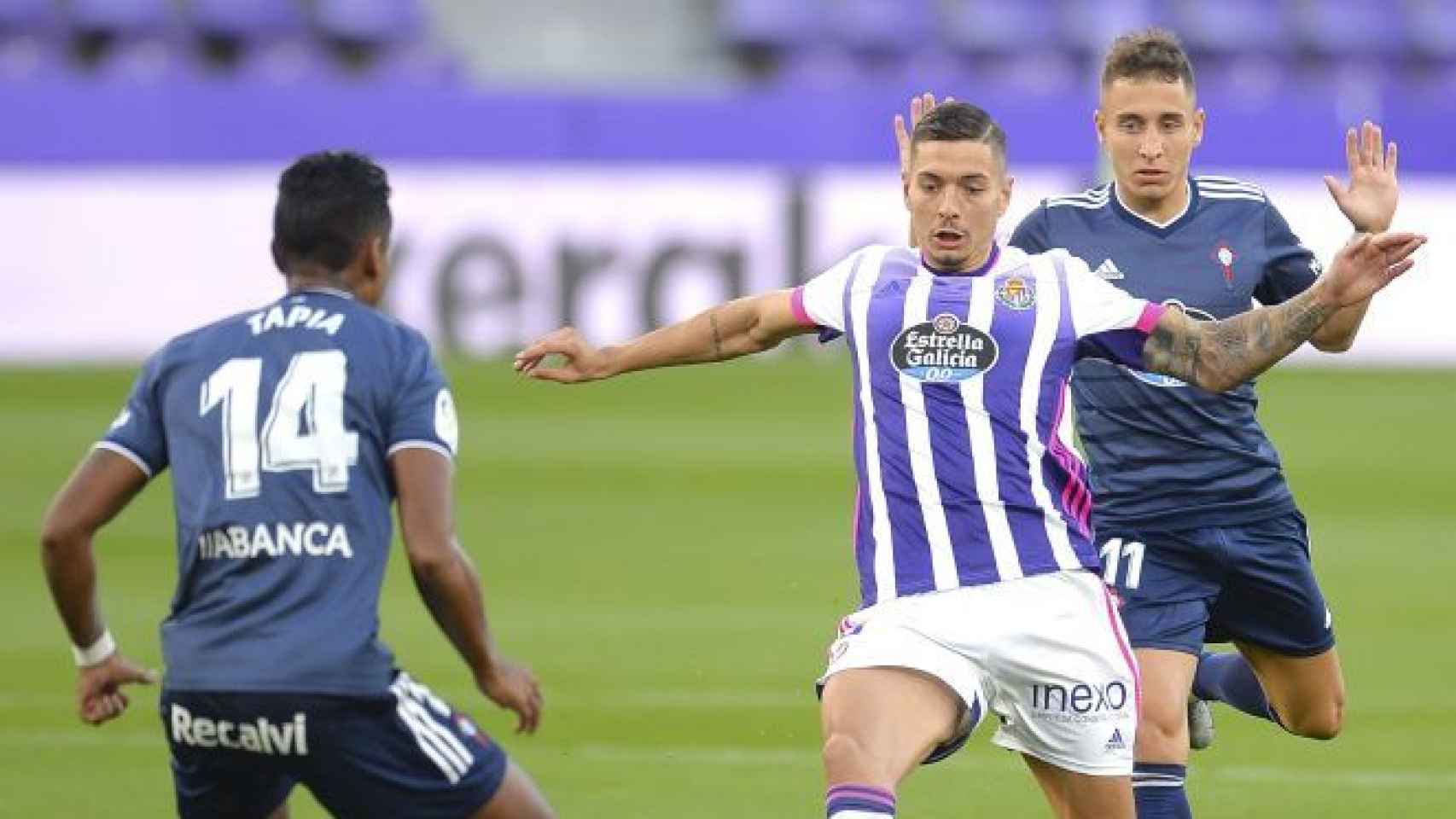 Javi Sánchez, en el Valladolid - Celta de Vigo de la jornada 3 de La Liga