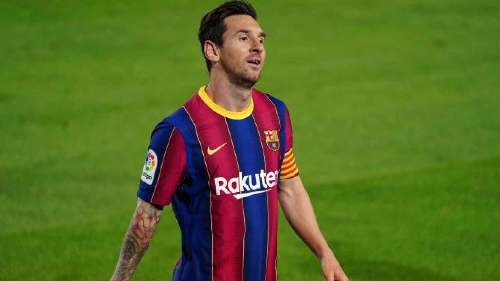 Leo Messi, en un partido del Barcelona de La Liga 2020/2021