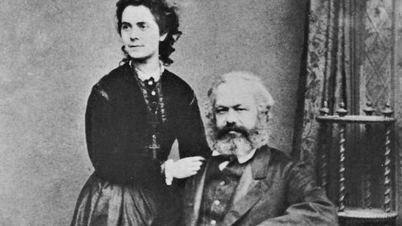 Jenny von Westphalen y Karl Marx.