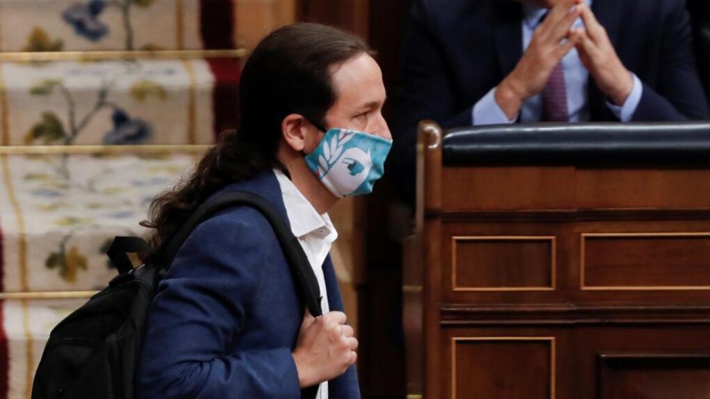 Pablo Iglesias, con una mascarilla de 198.