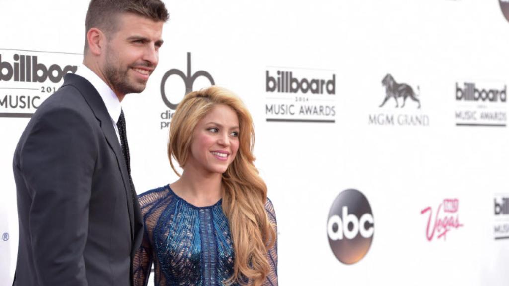 Shakira y Piqué, en los premios Billboard 2014.