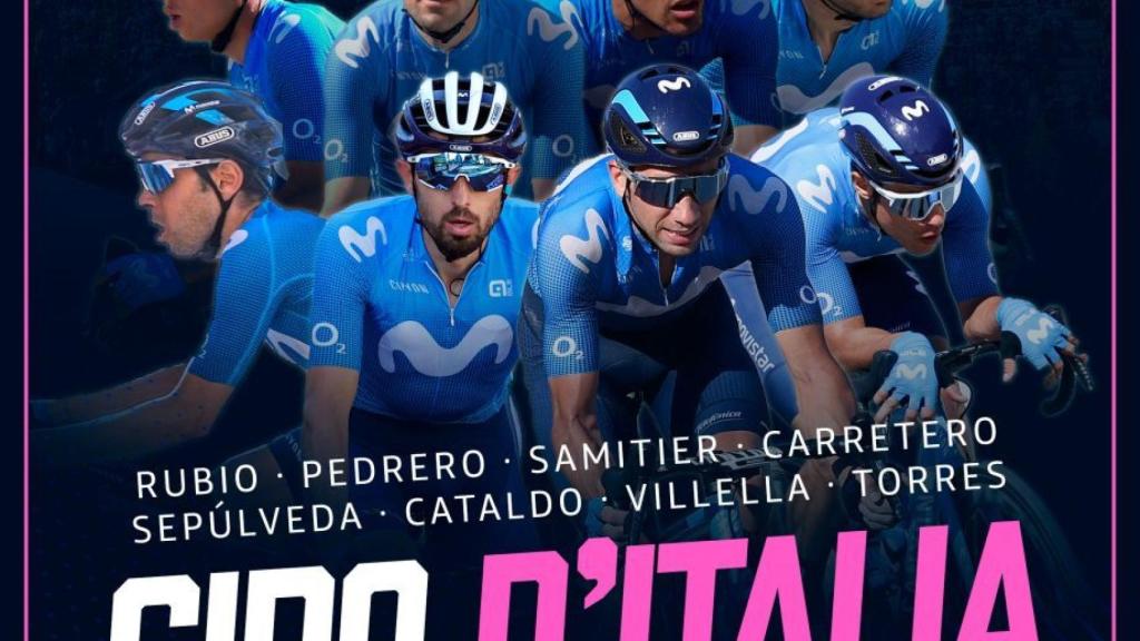 El ocho del Movistar Team para el Giro de Italia
