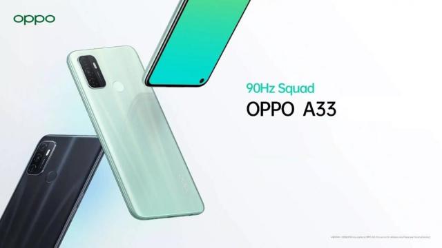 Nuevo OPPO A33: triple cámara y pantalla de 90Hz para la gama de entrada
