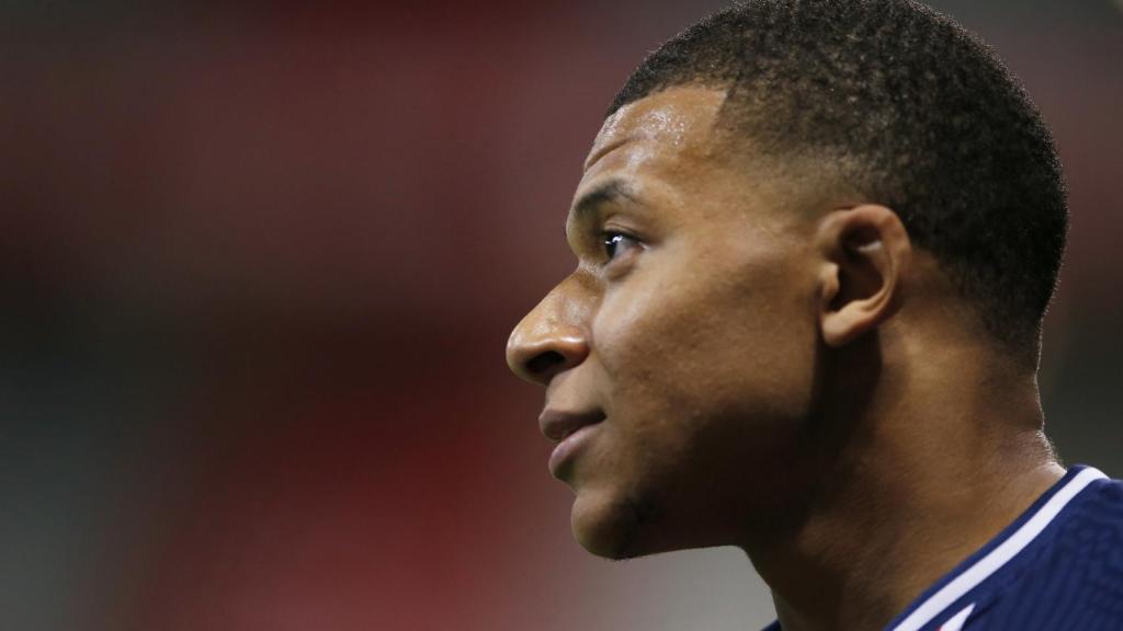 Kylian Mbappé, en un partido del PSG durante la temporada 2020/2021