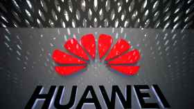FILE PHOTO: A Huawei company logo pictured at Shenzhen International Airport