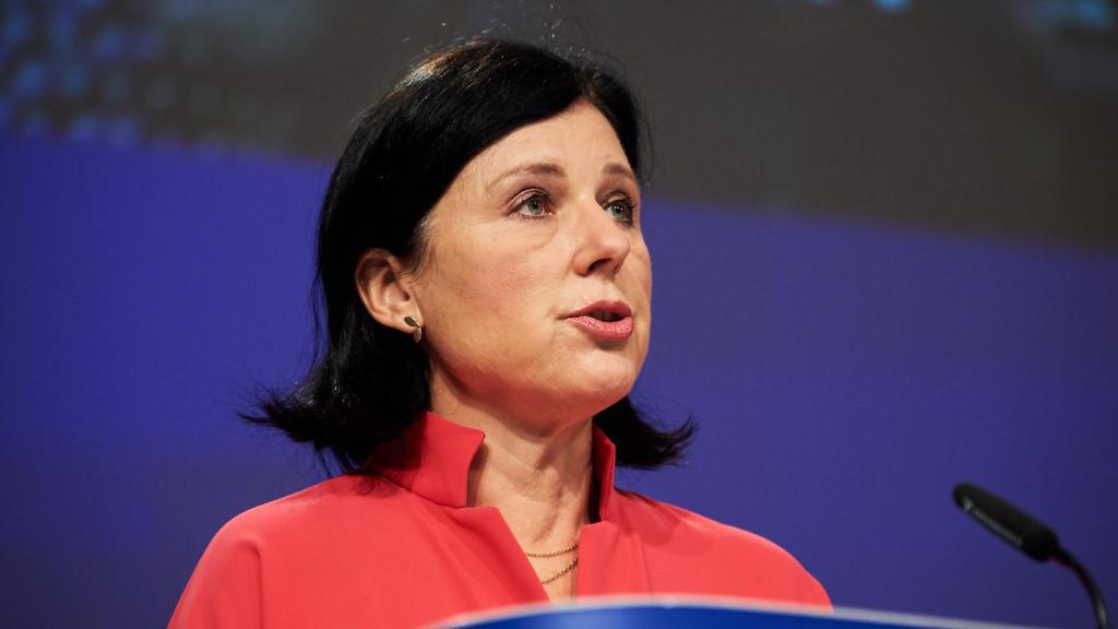 La vicepresidenta de la Comisión responsable de Valores y Transparencia, Vera Jourova