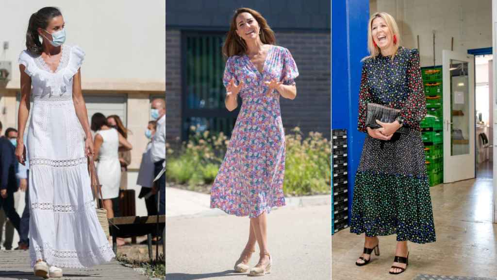 Letizia, Kate Middleton y Máxima, con los vestidos más virales de la temporada.