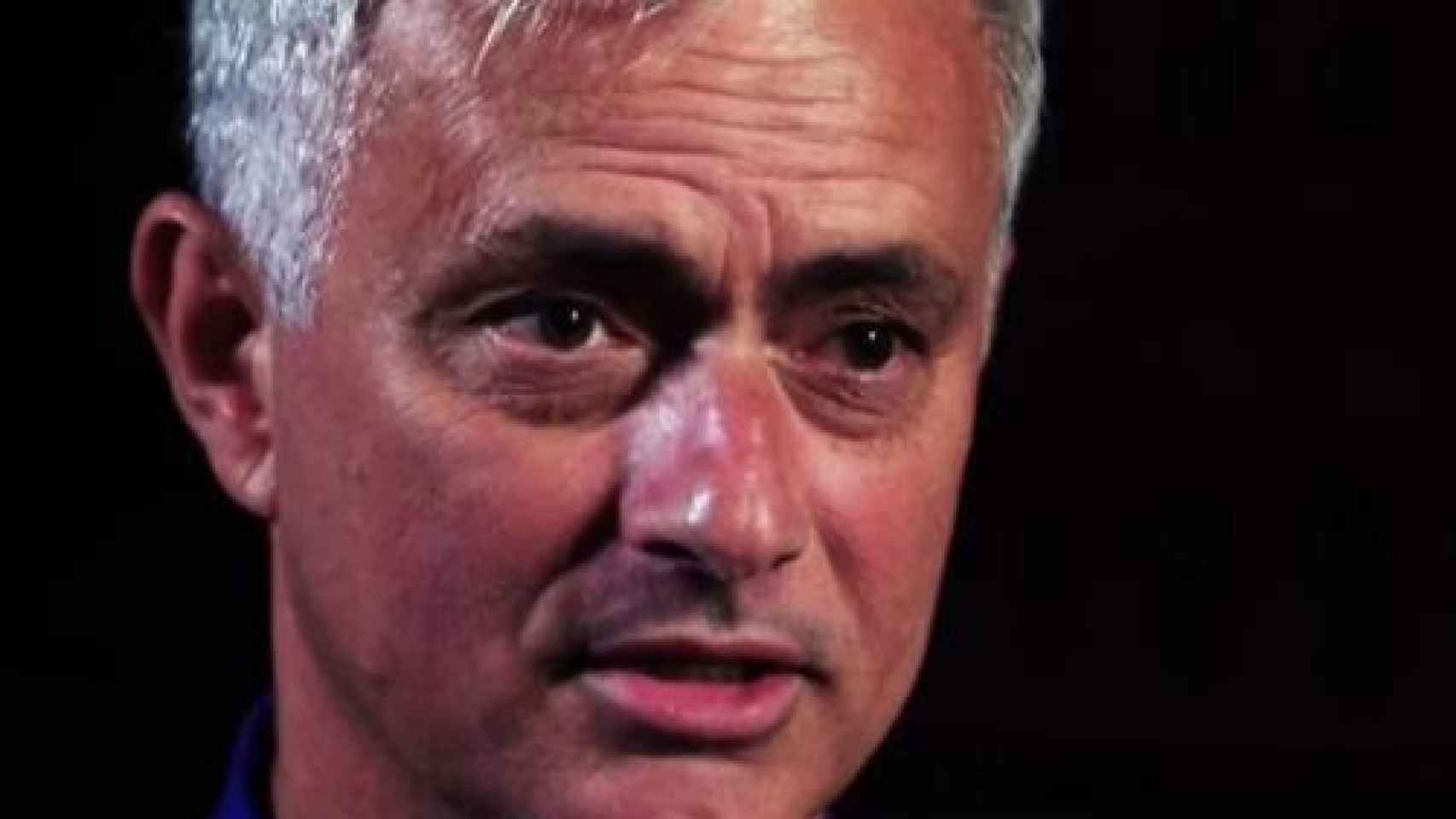 José Mourinho, durante una entrevista para DAZN