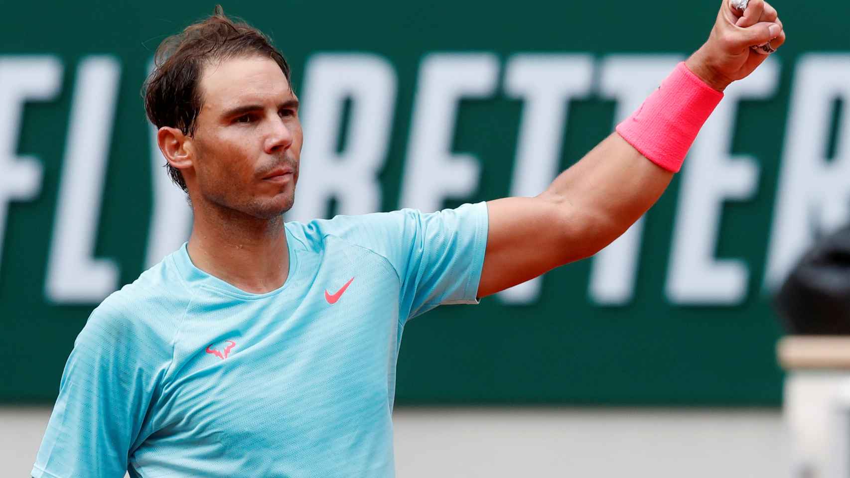 Rafa Nadal tras vencer en segunda ronda en Roland Garros