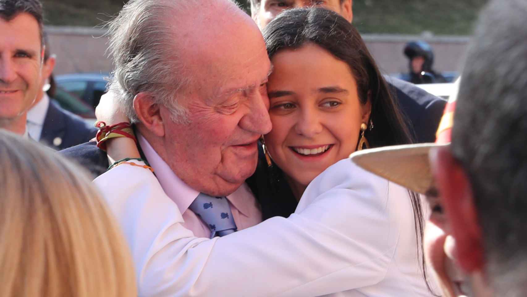 Juan Carlos I y su nieta, Victoria Federica.