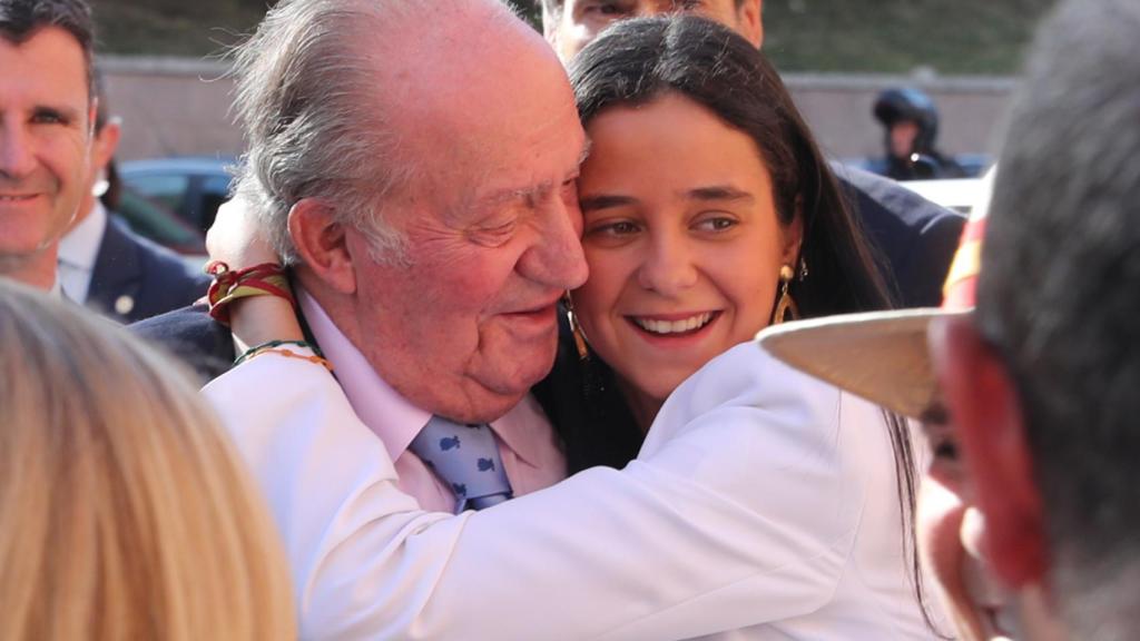 Juan Carlos I y su nieta, Victoria Federica.