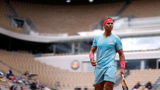 Rafa Nadal durante su victoria en Roland Garros