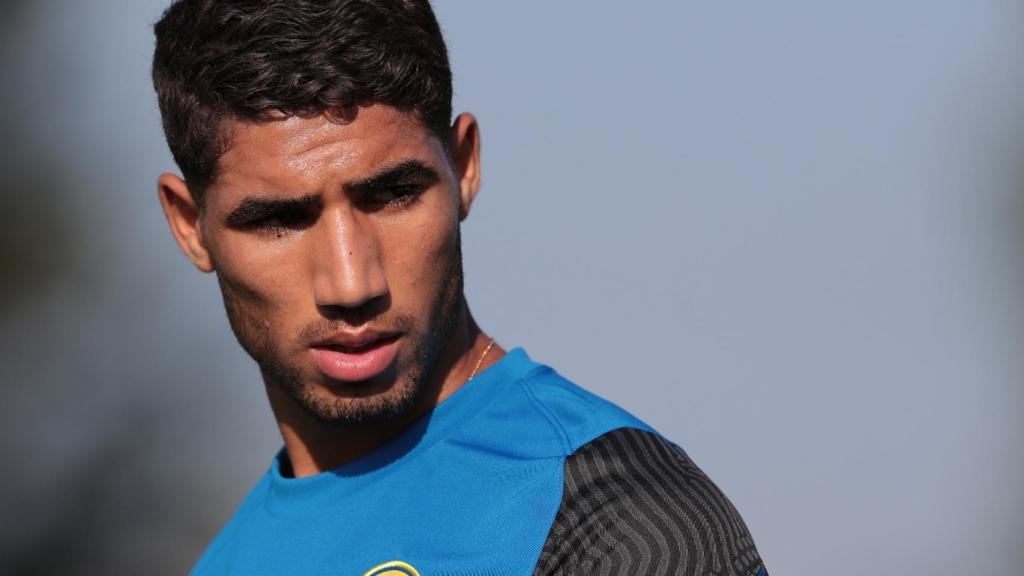 Achraf Hakimi, con el Inter de Milan