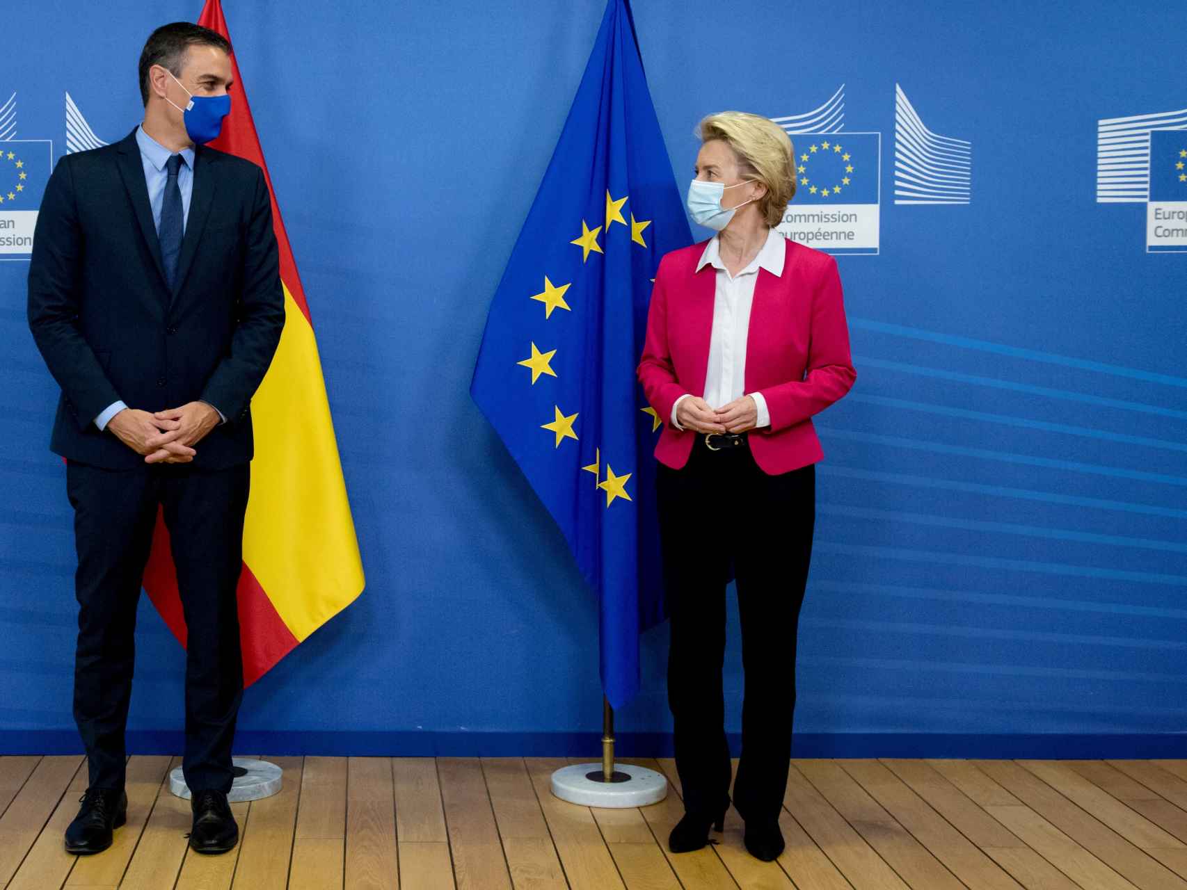 Pedro Sánchez y Ursula von der Leyen, durante la reunión de la semana pasada en Bruselas