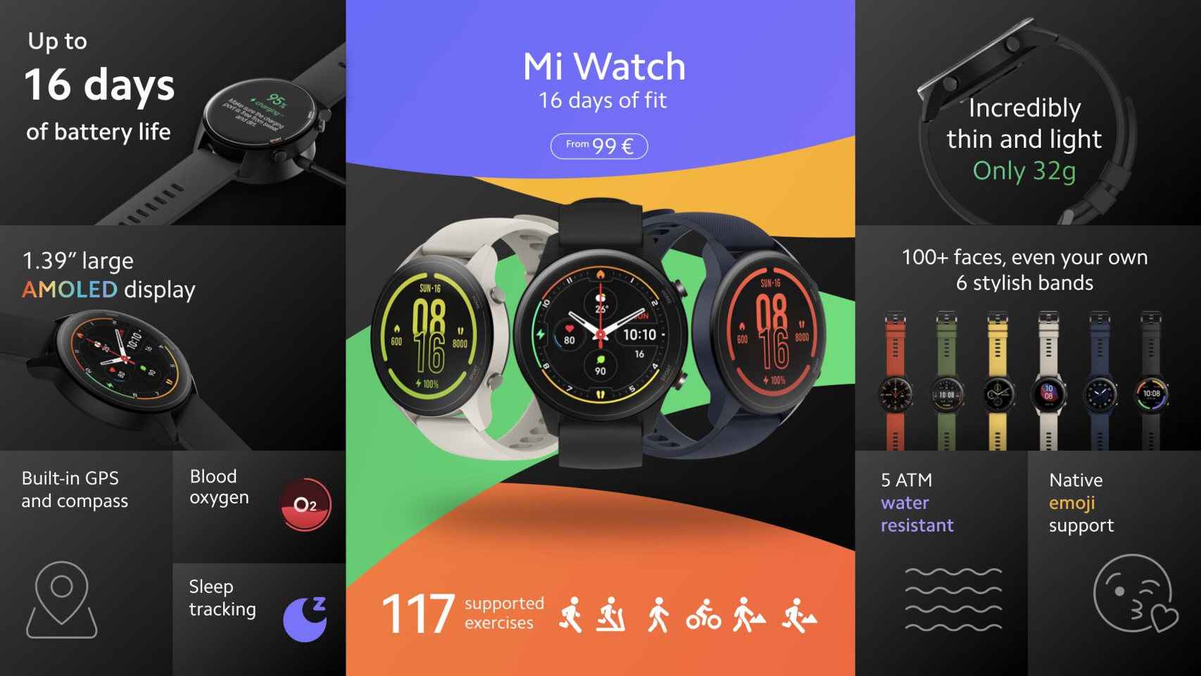 Características del Xiaomi Mi Watch
