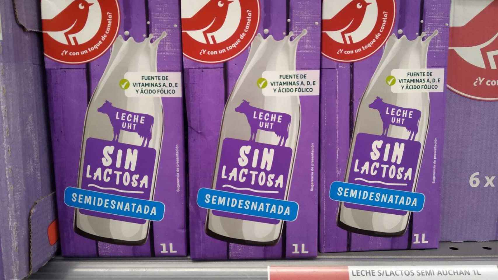 Comprar Leche Entera Sin Lactosa 6 unidades de 1L Central lechera Asturiana