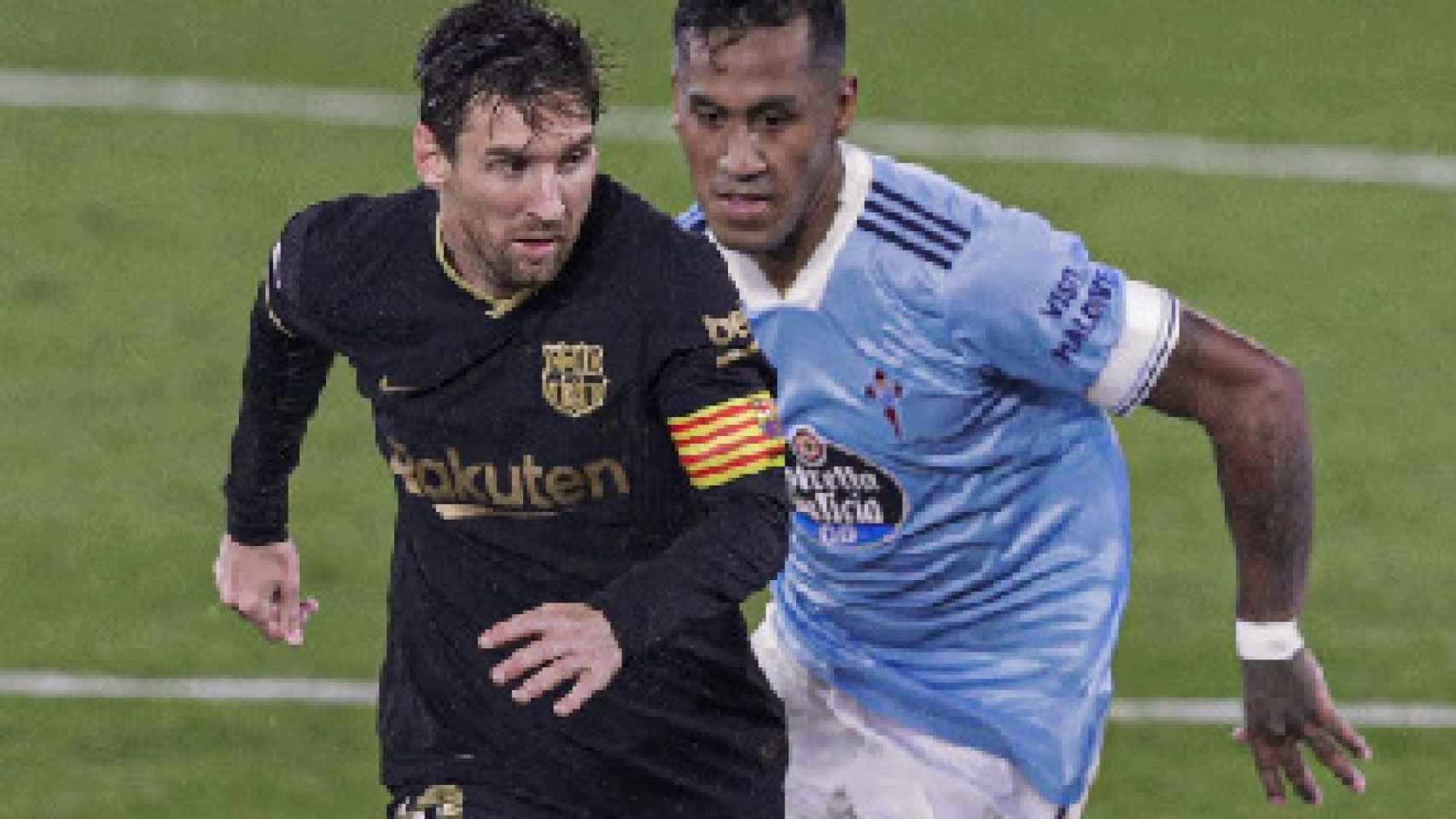 Messi durante el Celta-Barça