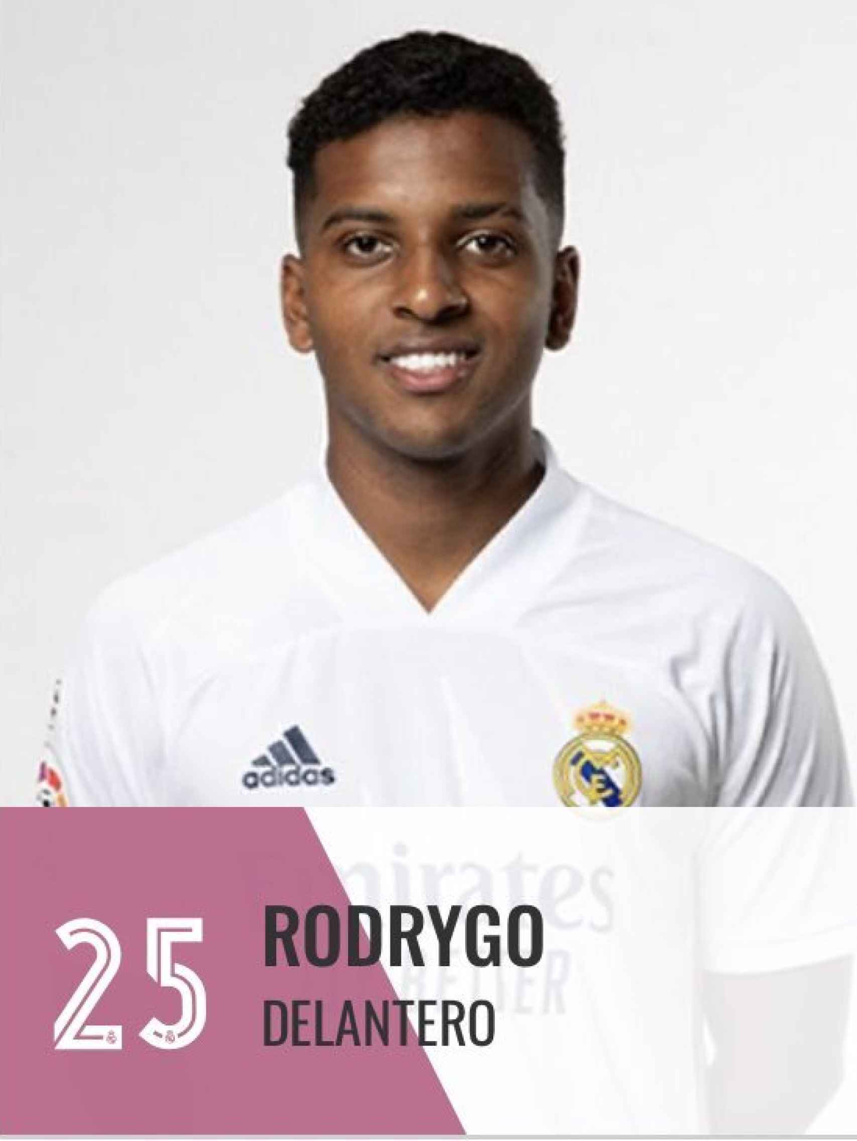 Rodrygo, con el '25'