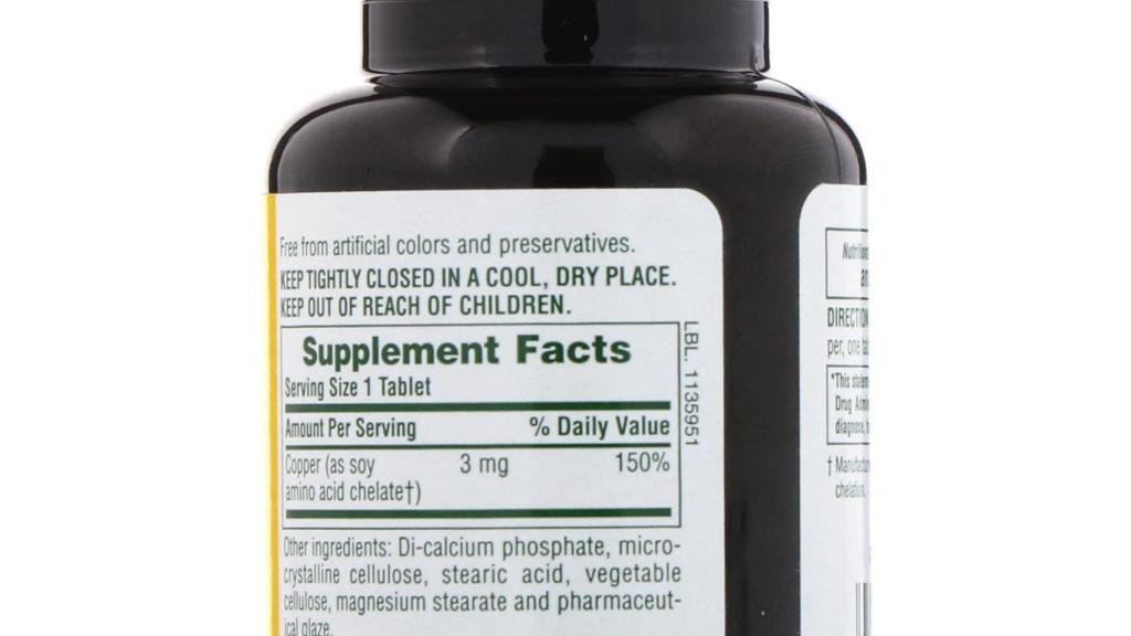 Aunque lo ideal es obtenerlo de forma natural, los suplementos pueden ayudar a paliar la deficiencia de cobre.