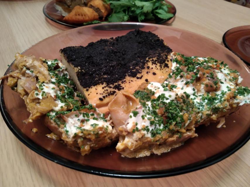 Focaccia de pata asada