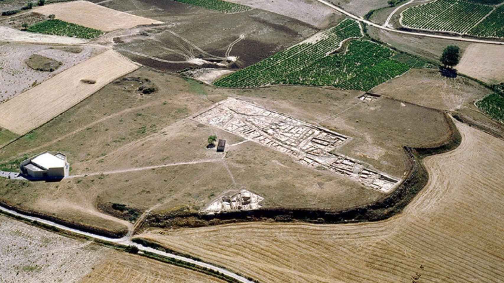 Vista aérea del yacimiento de La Hoya.