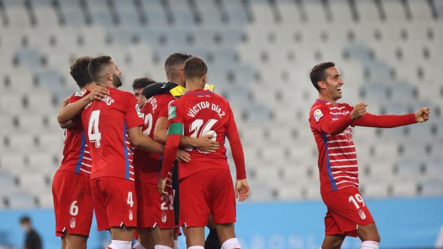 El Granada celebra su clasificación a Europa League