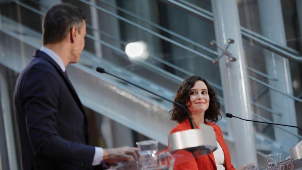 Pedro Sánchez e Isabel Díaz Ayuso, durante su última comparecencia conjunta.