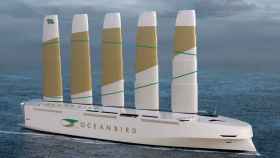 Así será el nuevo buque Oceanbird impulsado por energía eólica.
