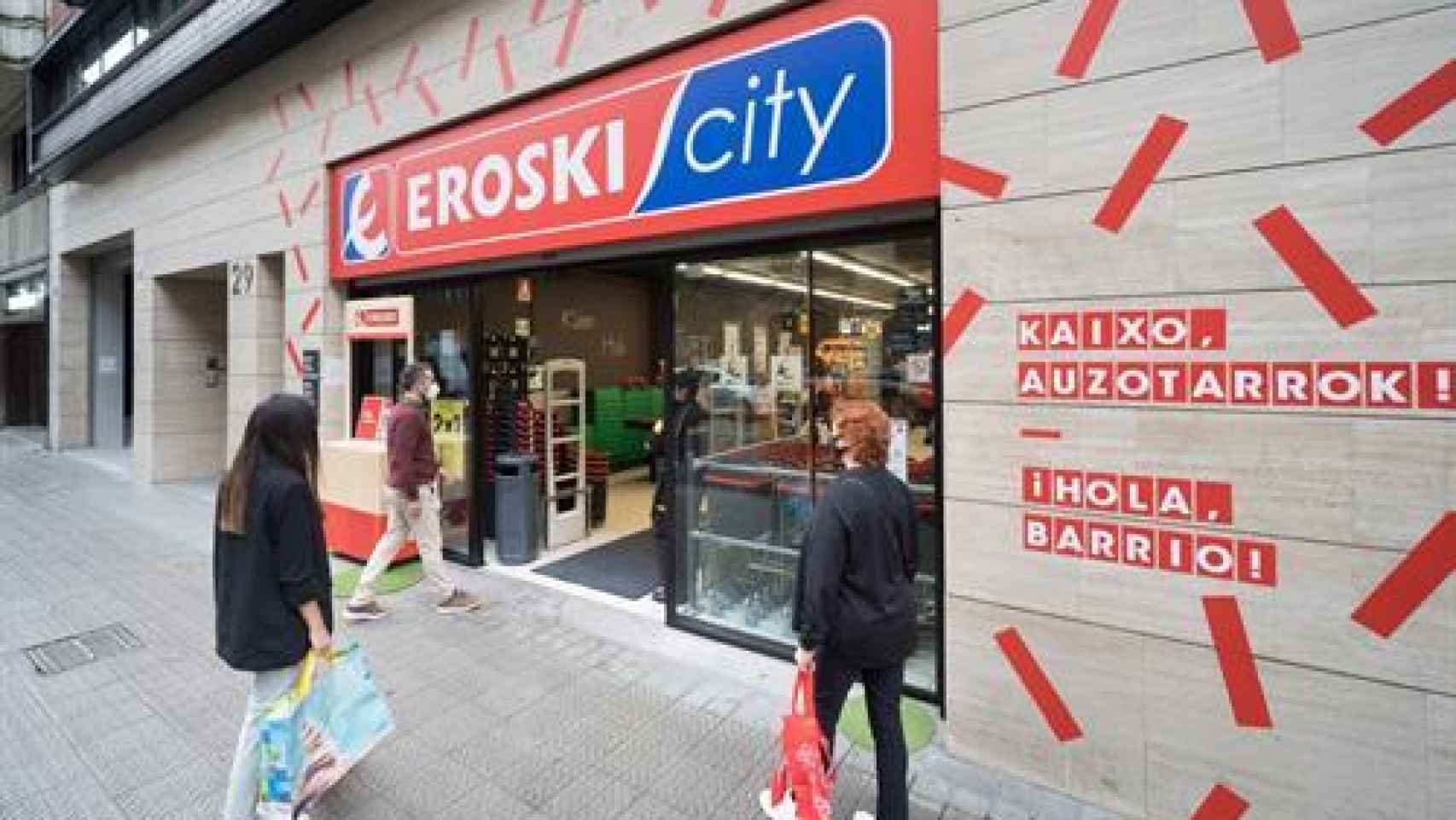 Supermercado Eroski en Bilbao.
