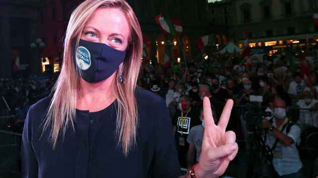 Giorgia Meloni, líder del partido de extrema derecha Hermanos de Italia.