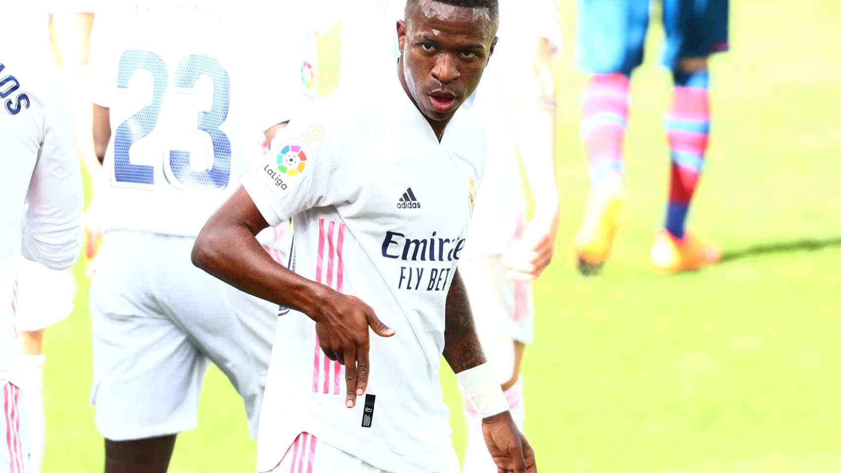 Vinicius celebra su gol al Levante