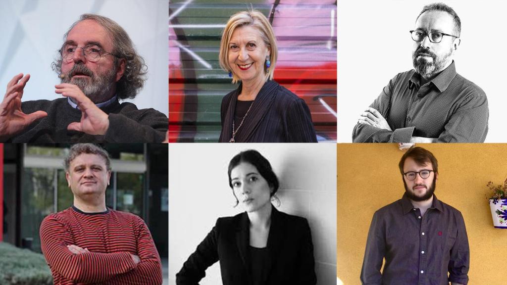 De arriba abajo y de izda. a cha.: Juaristi, Díez, Girauta, Quintana Paz, Cristina Casabón y Ricardo Dudda.