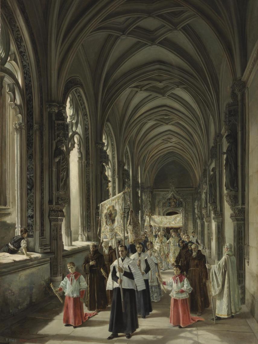 'Paso de una procesión por el claustro de San Juan de los Reyes', de Elena Brockmann.