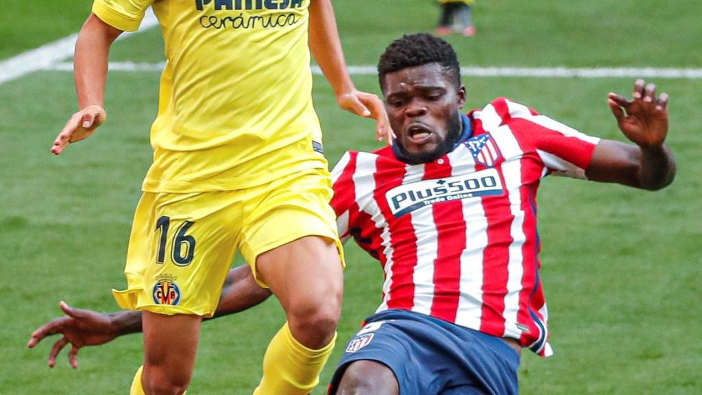 Thomas Partey durante el partido ante el Villarreal