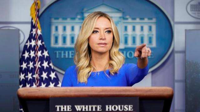 La portavoz de la Casa Blanca, Kayleigh McEnany.