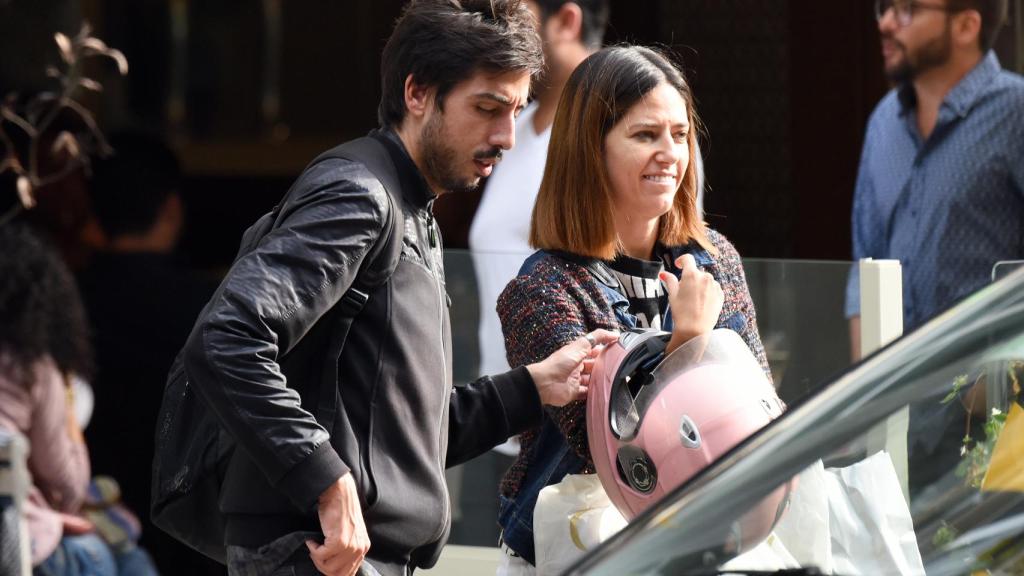 Nuria Marín junto a su pareja sentimental, JuanLu De Paolis, en una imagen tomada en 2016.