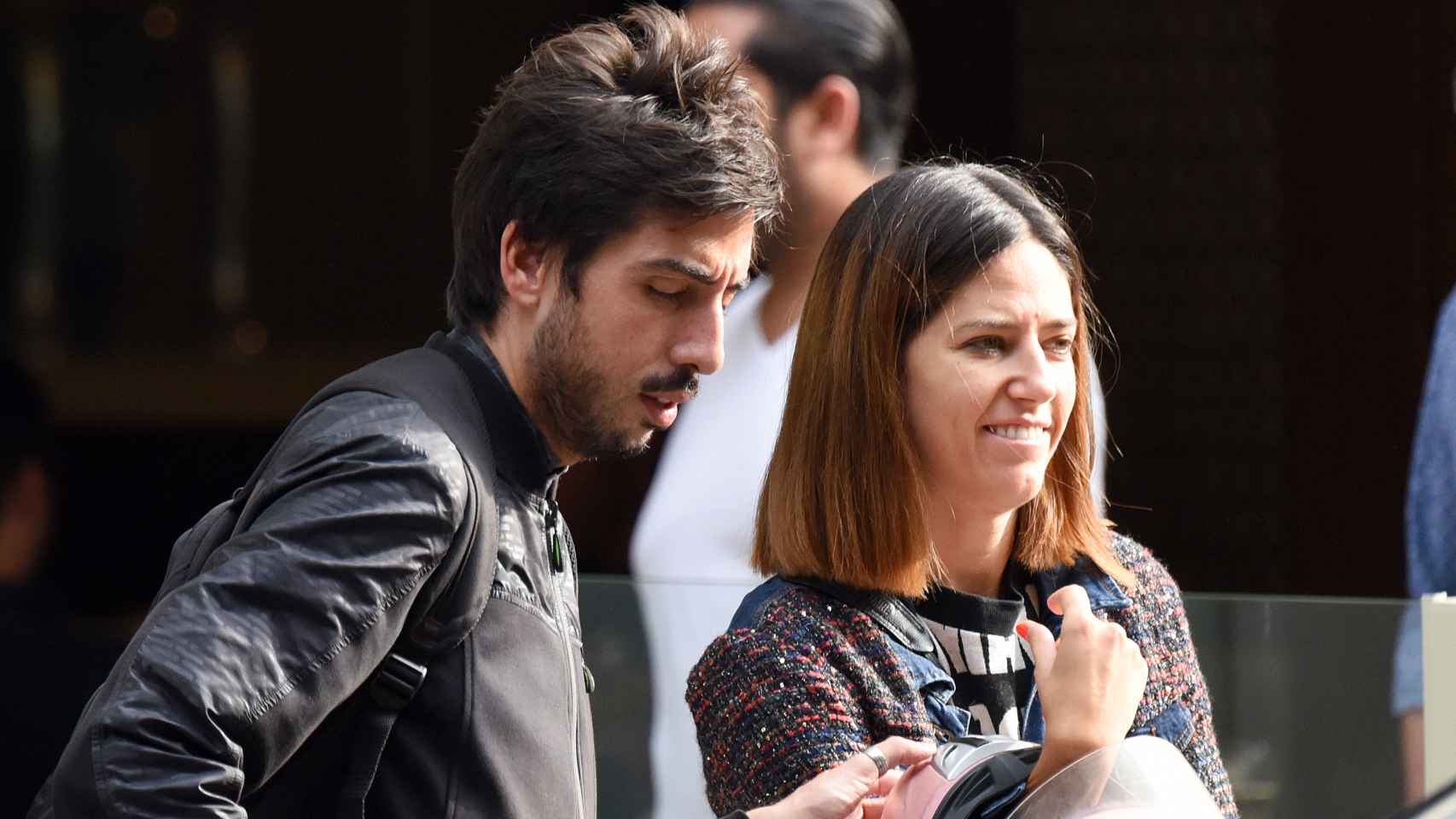 Nuria Marín junto a su pareja sentimental, JuanLu De Paolis, en una imagen tomada en 2016.
