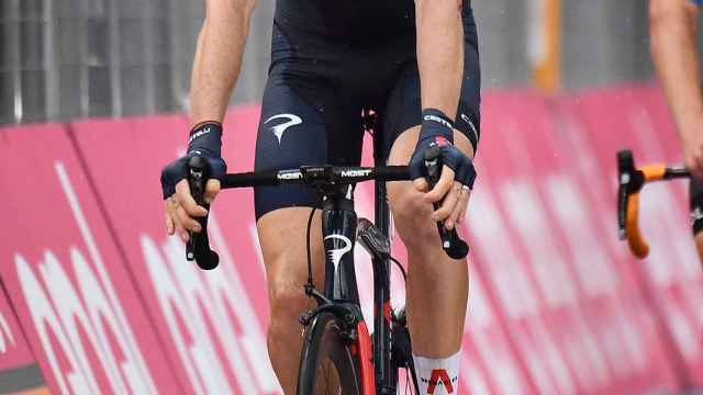 Geraint Thomas, durante la cuarta etapa del Giro de Italia