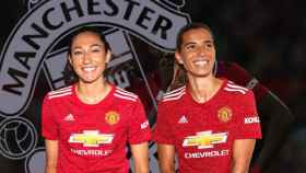 Christen Press y Tobin Heath, futbolistas del Manchester United femenino