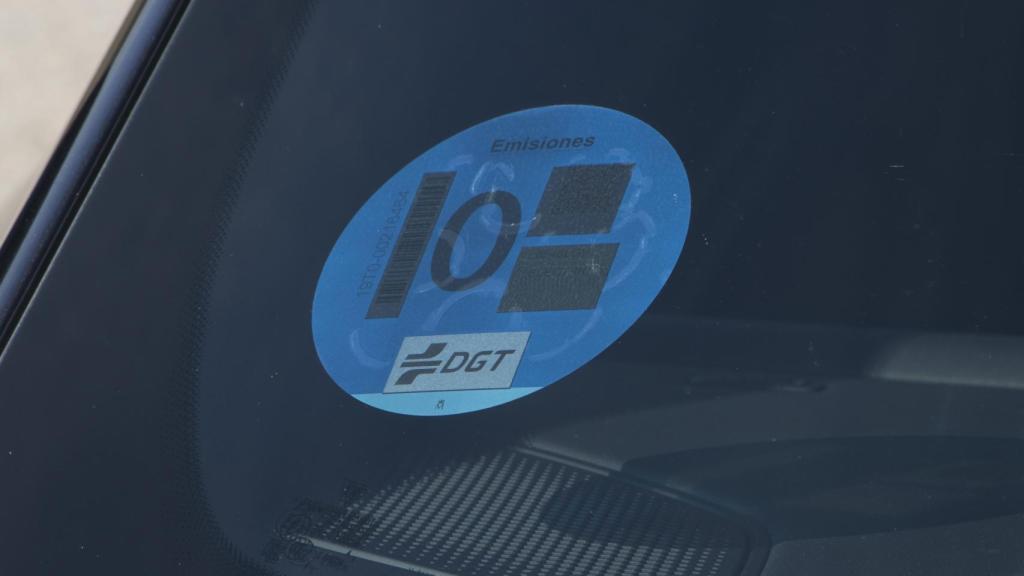 Etiqueta cero de la DGT.