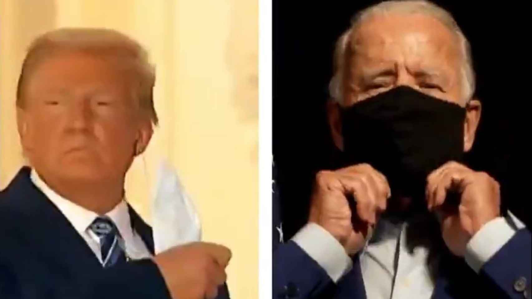 La imagen del vídeo de Biden.