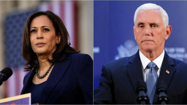 Kamala Harris y Mike Pence.