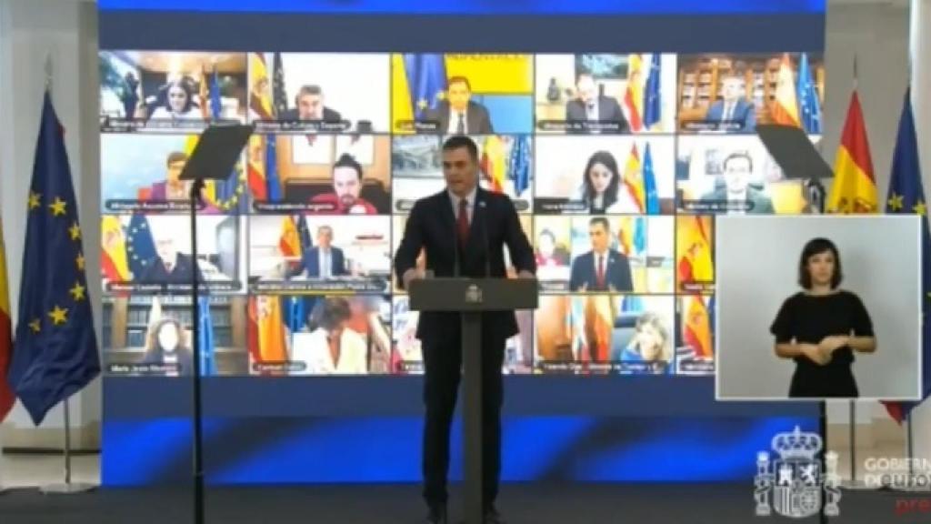 El presidente del Gobierno, Pedro Sánchez, presenta el Plan de Recuperación.
