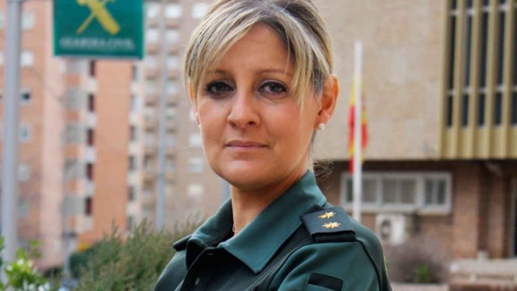 La primera teniente coronel, Cristina Moreno.