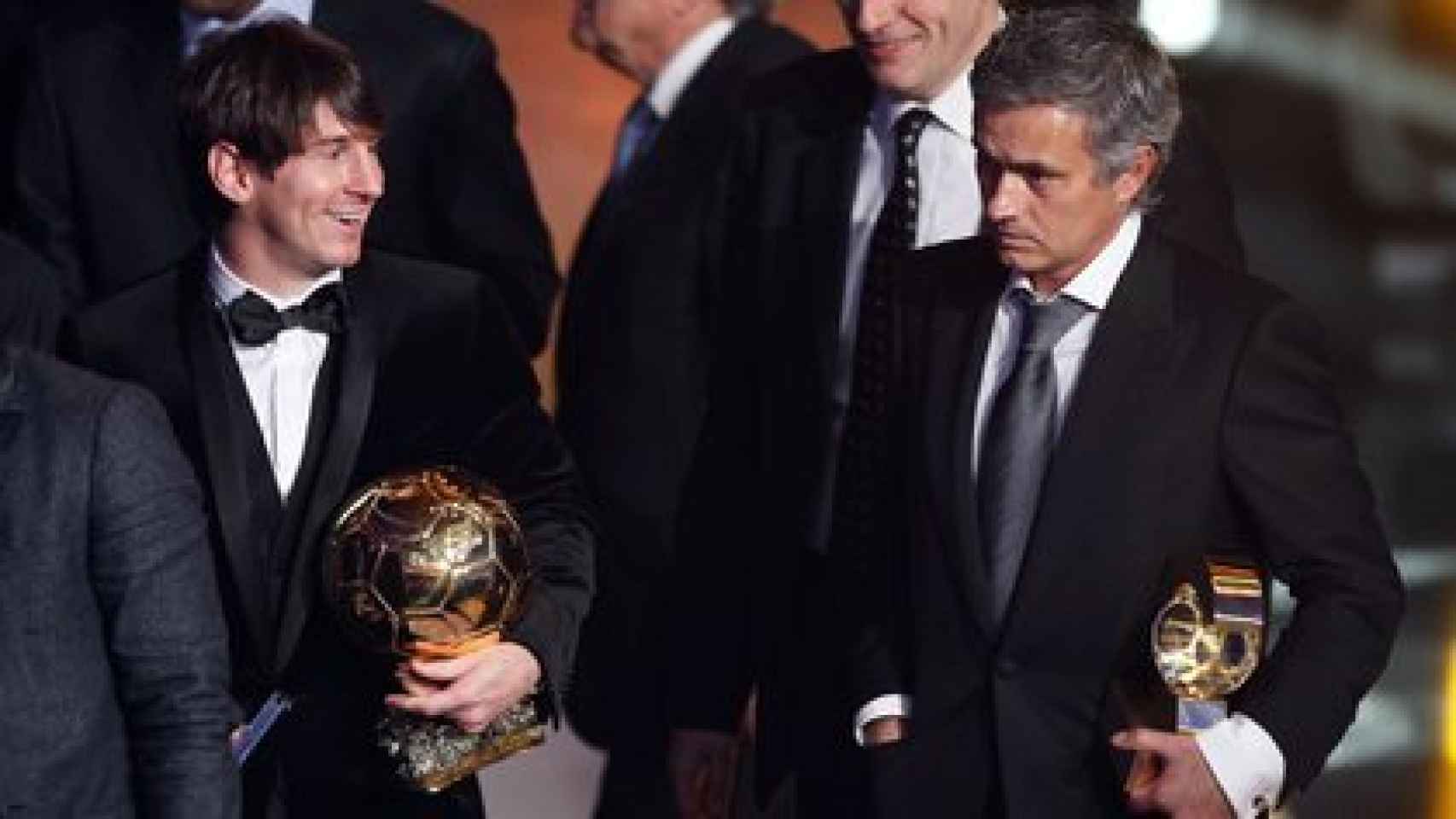 Leo Messi y José Mourinho
